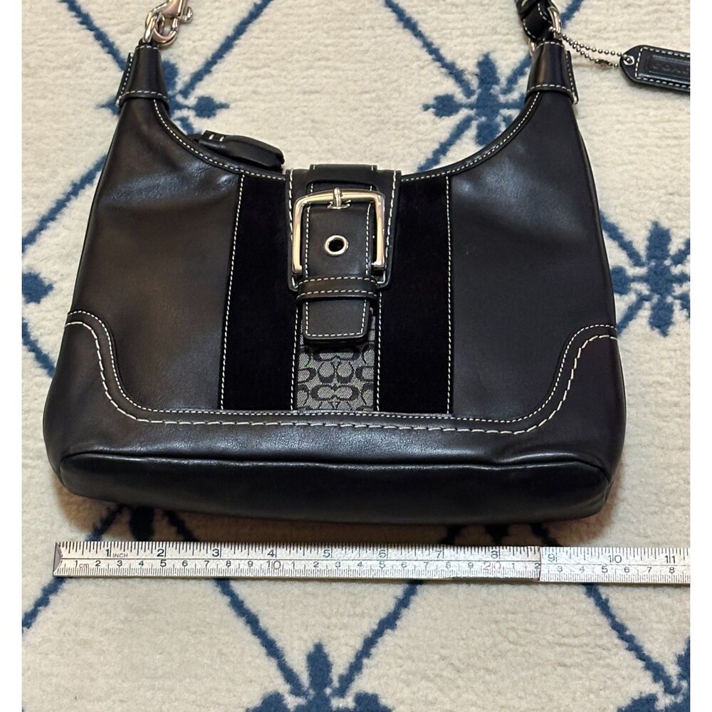 Coach Y2K Hampton Signature Hobo 2007 11344 - Black - Picture 4 of 7